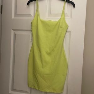 Neon Green mini Dress